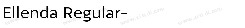Ellenda Regular字体转换